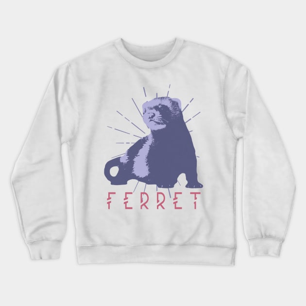 Ferret Crewneck Sweatshirt by KokaLoca